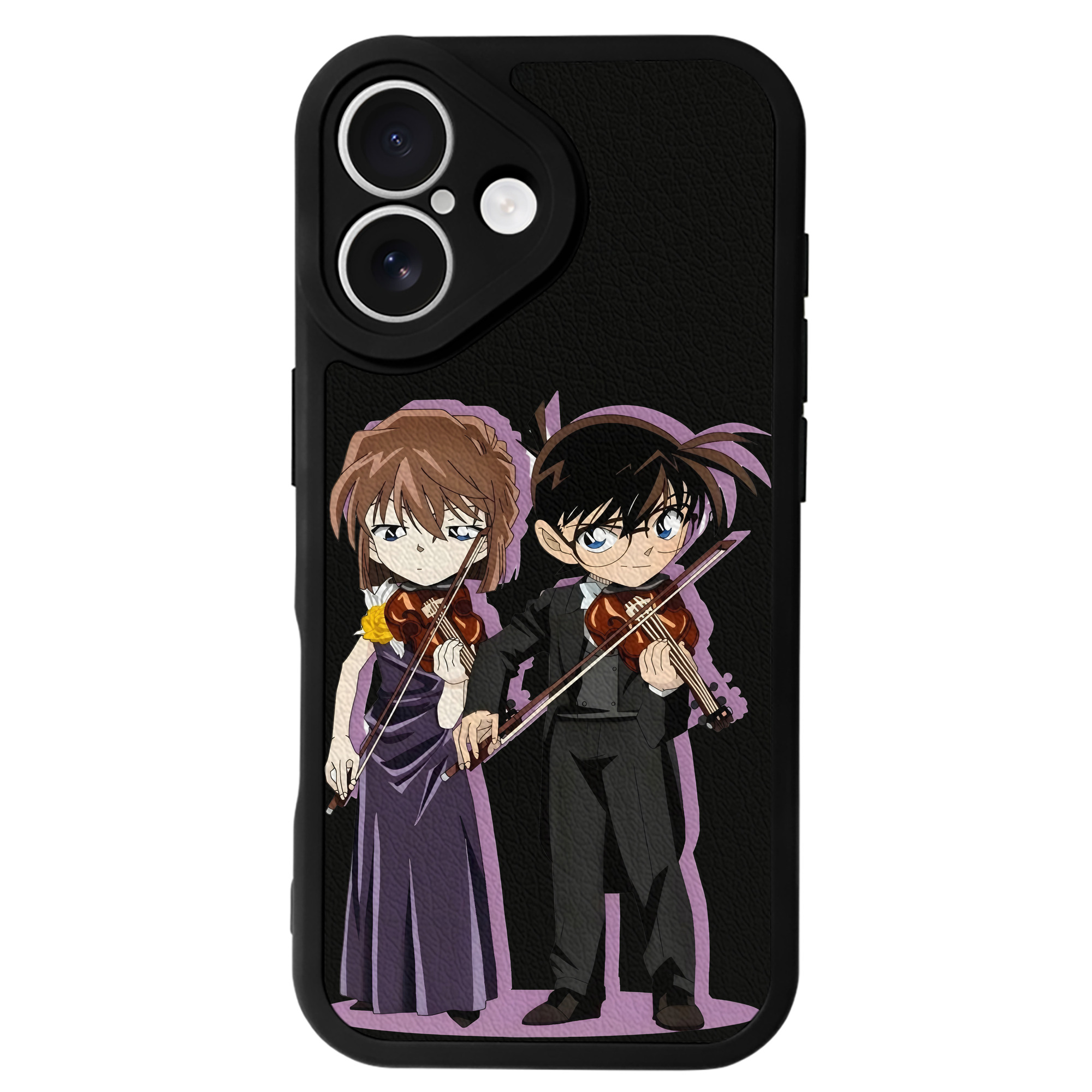 （画像用） 名探偵コナン 灰原 哀 はいばら あい Detective Conan Anita Hailey、Vi Graythorn Haibara Ai 【iPhone 16シリーズ対応】シリコンスマホケース（レザー調） 材質：シリコン